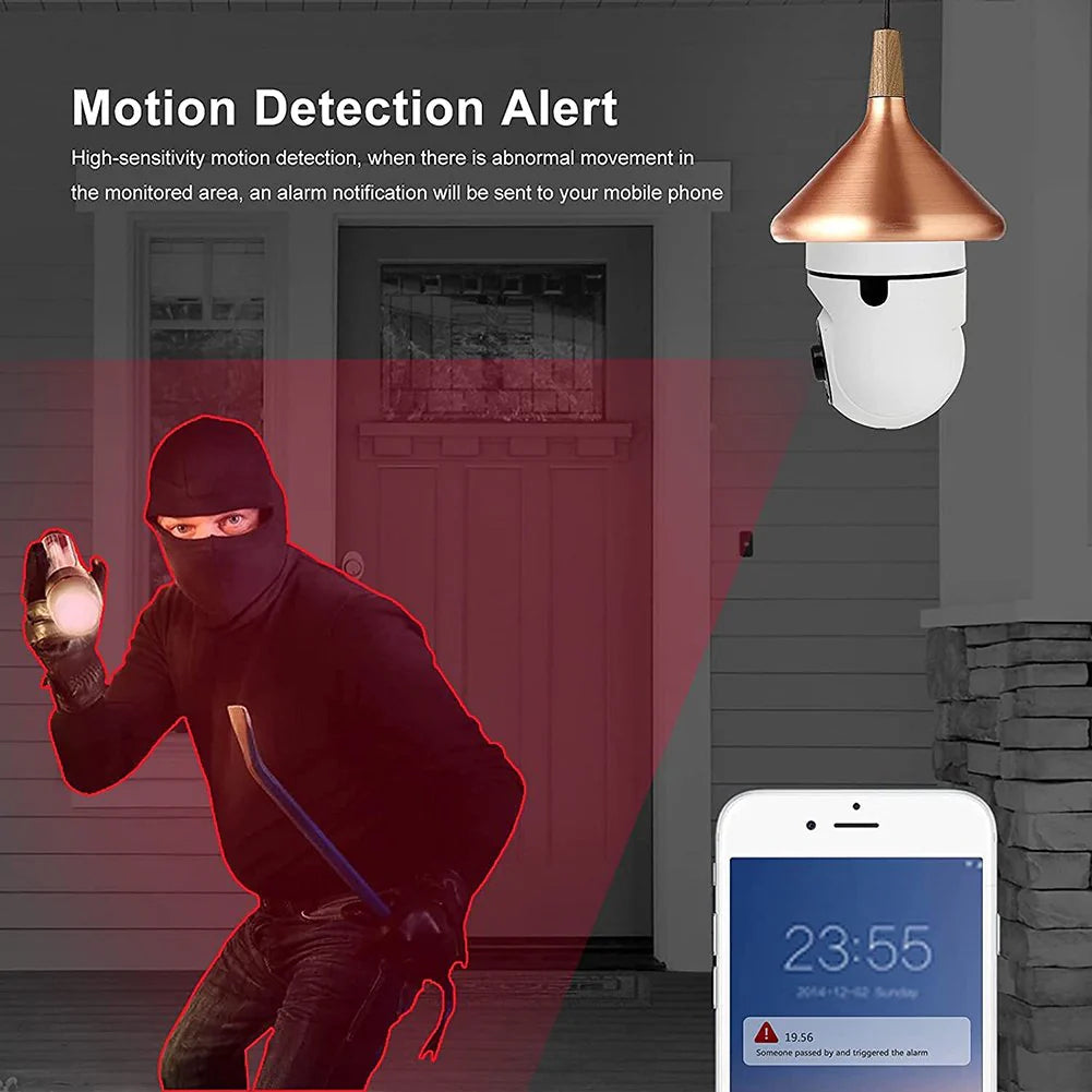 Wireless Security 360° Bulb Camera - Smart WiFi CCTV Camera
